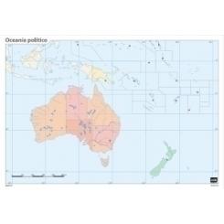 Erik Mapa Mudo Erik Color Politico Oceania