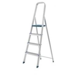 Escalera Aluminio Leon 4 Peldaños 1,44 Metros