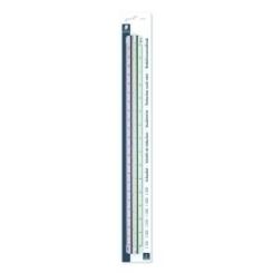Escalimetro Staedtler 30 Ctm. (Escalas  1:100, 1:200, 1:250, 1:300, 1:400, 1:500)