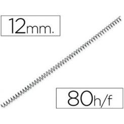 Espiral metalico Q-CONNECT 56 4:1 12mm 1mm caja de 200 unidades