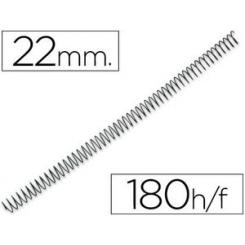 Espiral Metalico Q-CONNECT 56 4:1 22mm 1,2mm Caja De 100 Unidades