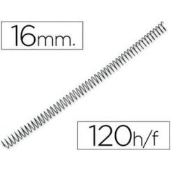 Espiral metalico Q-CONNECT 64 5:1 16mm 1,2mm caja de 100 unidades