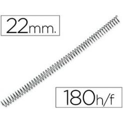 Espiral metalico Q-CONNECT 64 5:1 22mm 1,2mm caja de 100 unidades