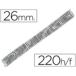 Espiral metalico Q-CONNECT 64 5:1 26mm 1,2mm caja de 50 unidades
