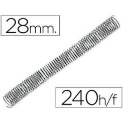 Espiral metalico Q-CONNECT 64 5:1 28mm 1,2mm caja de 50 unidades