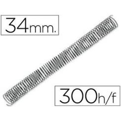 Espiral metalico Q-CONNECT 64 5:1 34mm 1,2mm caja de 25 unidades