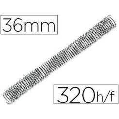 Espiral metalico Q-CONNECT 64 5:1 36mm 1,2mm caja de 25 unidades