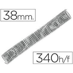 Espiral metalico Q-CONNECT 64 5:1 38mm 1,2mm caja de 25 unidades