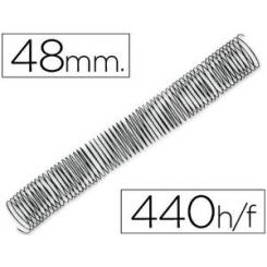 Espiral metalico Q-CONNECT 64 5:1 48mm 1,2mm caja de 25 unidades
