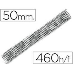 Espiral metalico Q-CONNECT 64 5:1 50mm 1,2mm caja de 25 unidades