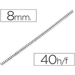 Espiral metalico Q-CONNECT 64 5:1 8mm 1mm caja de 200 unidades