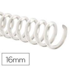 Espiral plastico Q-CONNECT transparente 32 5:1 16mm 2mm caja de 100 unidades