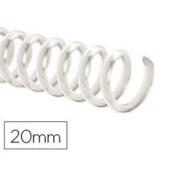 Espiral plastico Q-CONNECT transparente 32 5:1 20mm 2mm caja de 100 unidades