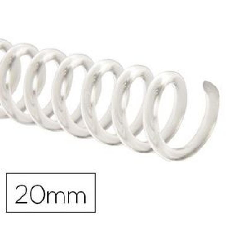 espiral-plastico-q-connect-transparente-32-51-20mm-2mm-caja-de-100-unidades