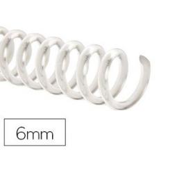 Espiral plastico Q-CONNECT transparente 32 5:1 6mm 1,8mm caja de 100 unidades