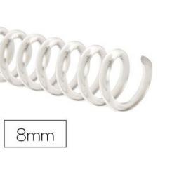 Espiral plastico Q-CONNECT transparente 32 5:1 8mm 1,8mm caja de 100 unidades