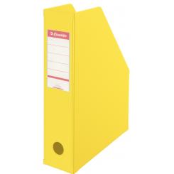 ESSELTE Revistero de archivo. Plástico encolado PVC. DIN A4. Lomo 75 mm. amarillo Vivida