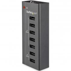 Estación de Carga USB de 7 Puertos Autónoma - 5x Puertos de 1A y 2x Puertos de 2A - Base de Carga USB