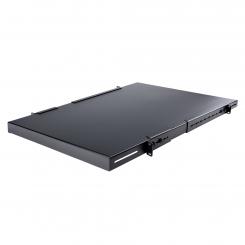 StarTech.com Estante Ajustable 1U para Rack de Servidores - 150kg - Bandeja Universal de 19 Pulgadas Ajustable de 49,5 a 96,5cm - para Equipos de Red - 27,5