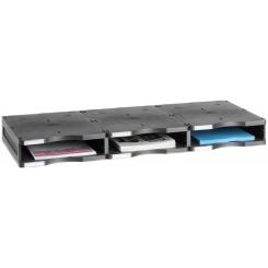 Estructura modular Archivodoc Archivo 2000 3 compartimentoS 360x900x90 mm negro