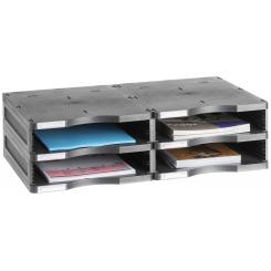 Estructura modular Archivodoc Archivo 2000 4 compartimentos 360x600x165 mm negro