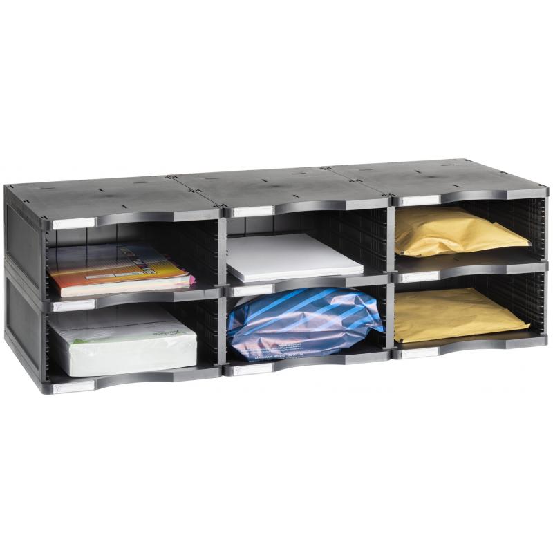 estructura-modular-clasificacion-archivodoc-archivo-2000-6-compartimentos-360x900x275-mm-negro