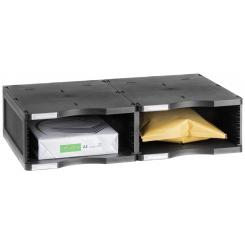 Estructura modular Clasificación Archivodoc JUMBO Archivo 2000 2 compartimentos  360x600x145 mm negro