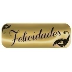 Etiq.Reg. R.250 Felicidades Oro