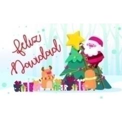 Etiq.Reg. R.250 Feliz Navidad Papa Noel