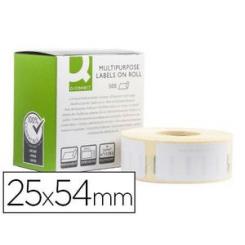 Etiqueta adhesiva permanente Q-CONNECT kf18531 compatible dymo 11352 tamaño 54x25 mm caja con 500 etiquetas