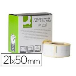 Etiqueta adhesiva Q-CONNECT kf18541 compatible dymo 99017 tamaño 50x12 mm caja con 220 etiquetas