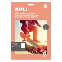Etiqueta APLI Inkjet Pet Blancas  210,0X297,0