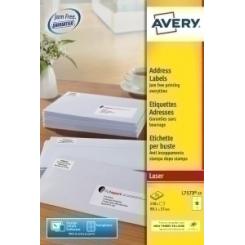 Etiquetas Adh.Impr.Avery A4 Blanca C.Romos Caja 15H  99,1X57 Mm 150 Uds.(L7173)