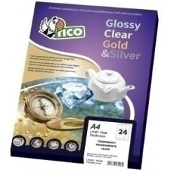 Etiquetas Adh.Impr.Tico A4 Satinada Plata Laser Caja 100H 44X16 Mm Ovalada 6.000 Uds.(Sl4-4416)