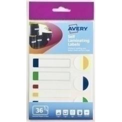 Etiquetas Adh.Manuales Avery Multiformas Ø25Mm Amarilla-Verde-Azul-Rojo 36 Uds.(60-124)