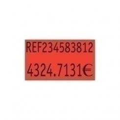 Etiquetas De Precios Pryse Adh.Removible 26X16 Mm Naranja Fluor Rollo 1.000 Uds.