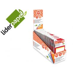 Etiquetas LIDERPAPEL expositor de 250 sobres de 10 h. + 2 h. obsequio