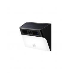 Eufy Cámara solar con luz de pared Security S120, cámara solar inalámbrica exterior, cámara 2K, energía inagotable, luz activada por movimiento, detección IA, IP65 impermeable, foco, sin cuota mensual