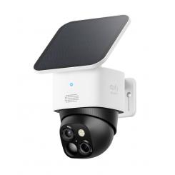 Eufy SoloCam S340, cámara solar de seguridad, cámara exterior inalámbrica, vigilancia de 360°, sin puntos ciegos, Wi - Fi 2,4 GHz, sin cuotas mensuales, compatible con HomeBase 3