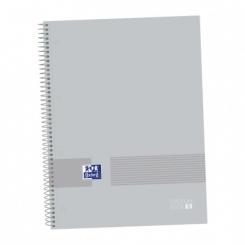Europeanbook 1 OXFORD&you tapa extradura A4+ 80H 5X5 Pure Grey
