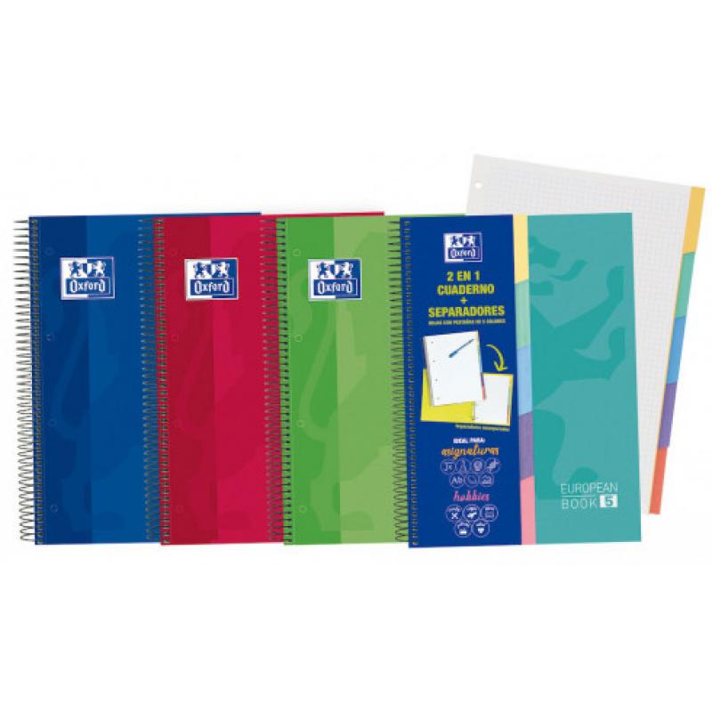 europeanbook-5-pestanas-oxford-school-a4-100h-5x5