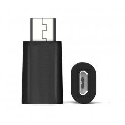 Ewent EW-100517-000-N-P cambiador de género para cable USB 3.1 C USB 2.0 Micro Negro, Plata