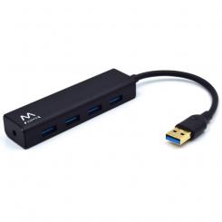 EWENT EW1136 hub de interfaz USB 3.2 Gen 1 (3.1 Gen 1) Type-A 480 Mbit/s Negro