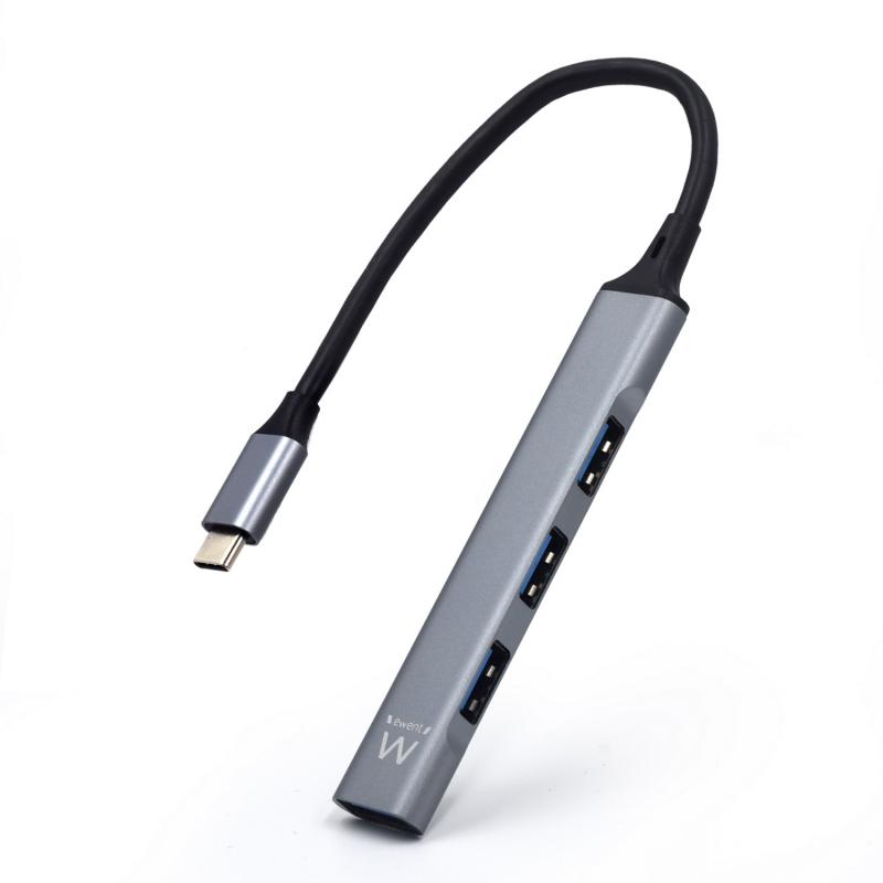 ew1145-hub-de-interfaz-usb-32-gen-1-31-gen-1-type-c-5000-mbit-s-gris-plata