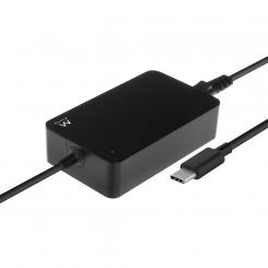 EWENT EW3980 adaptador e inversor de corriente Interior 65 W Negro