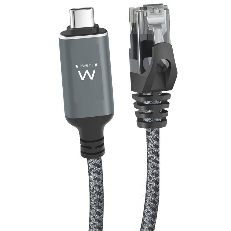 ewent-ec2000-cable-de-red-negro-gris-1-m-cat6