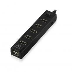 Ewent EW1130 hub de interfaz 480 Mbit/s Negro