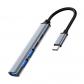 ewent-ew1149-hub-de-interfaz-usb-32-gen-1-31-gen-1-type-c-5000-mbit-s-gris-plata