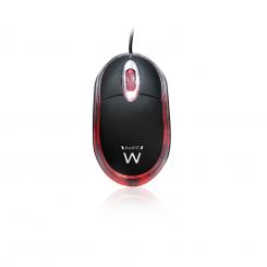 Ewent EW3174 ratón USB tipo A Óptico 1000 DPI Ambidextro
