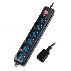 Ewent EW3925 base múltiple 1,5 m 6 salidas AC Negro